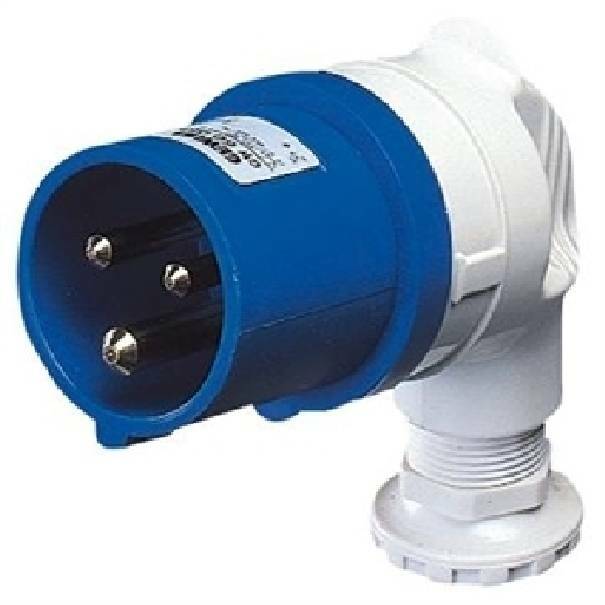 gewiss gewiss spina mobile a 90° 2p+t 16a 230v bassa tensione gw60085 - foto 2