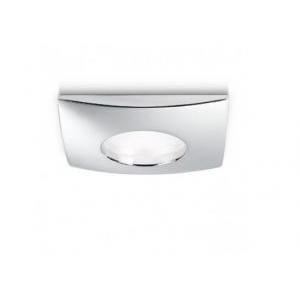 Faretto da incasso aurora q g.e.a luce gfa375-quadrato-ip65 cromo attacco gu10