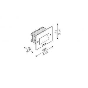 Lampada led da incasso fix 503  ll1200013-3000k 4,2w ip66