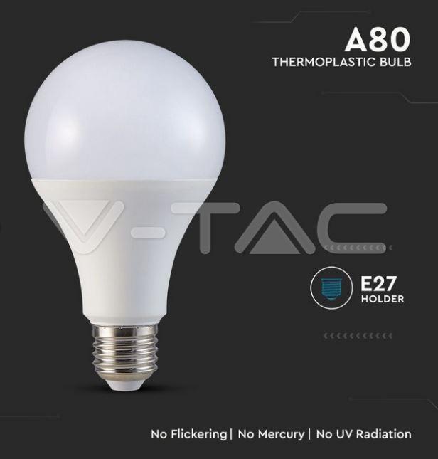 v-tac lampadina led a80 v-tac 21238 vt-233-n- chip samsung-e27 20w 4000k - foto 3