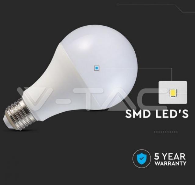 v-tac lampadina led a80 v-tac 21239 vt-233-n-chip samsung- e27 20w 6500k - foto 3