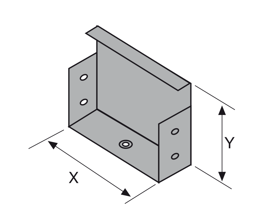 Testata di chiusura Sati TC 200x203x85mm acciaio zincato - 1043154 02