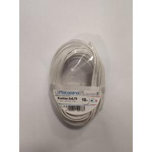 Piattina  2x0,75 10 metri bianco- m03vhh2x075bi10