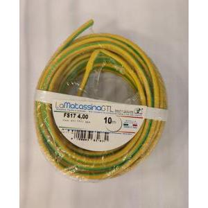 Cavo unipolare fs17  mfs174gv10-4mmq-10 metri-giallo verde