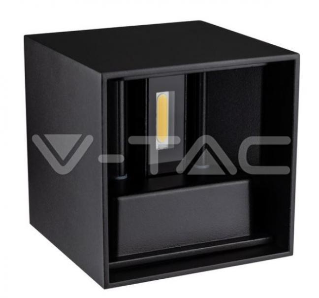 v-tac cubo led bridglux chip v-tac 217087 vt-759-quadrato-ip65 4000k 5w-nero - foto 1