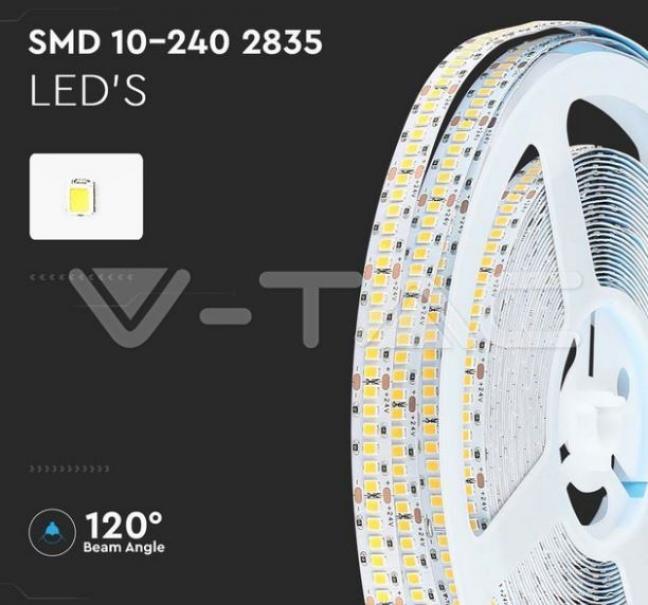 v-tac striscia led v-tac 21321 vt-2835- chip samsung-24v 15w 4000k ip20 - foto 4