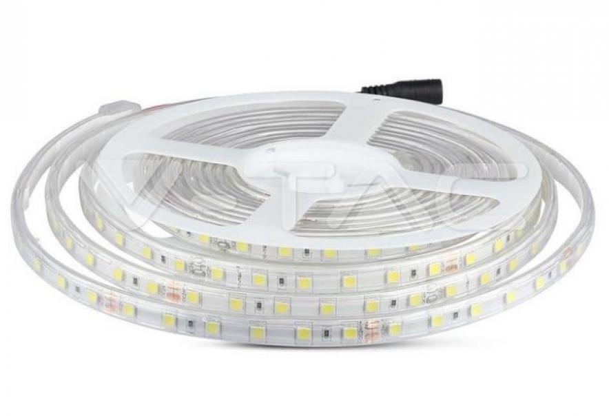 v-tac striscia led v-tac 212564 vt-5050-ip65 24v 10w 6500k - foto 1