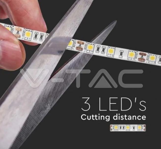 v-tac striscia led smd5050 v-tac 212150 vt-5050-ip65 12v 11w 4000k - foto 4