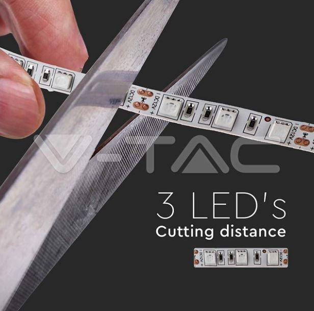 v-tac striscia led smd5050 v-tac 212547 vt-5050-ip20 12v 2200k 10,8w - foto 5