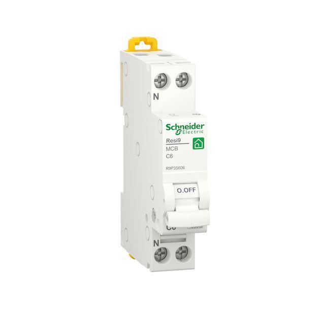 Interruttore magnetotermico 1P+N 6A curca C Schneider Electric- R9P35606 01