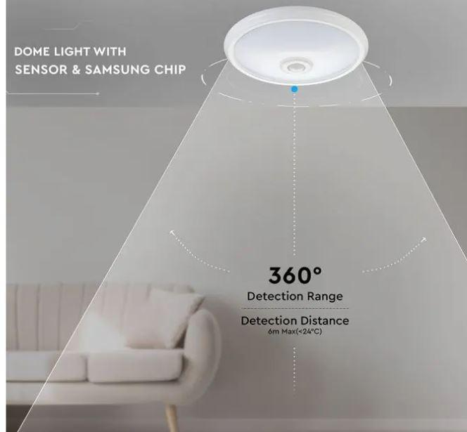 v-tac plafoniera led tonda v-tac 21809 vt-13-n - 12w 6400k-chip samsung - foto 4