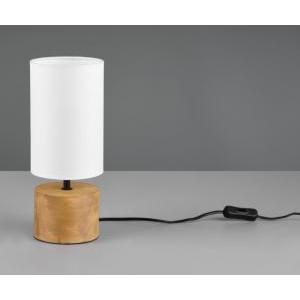 Lampada da tavolo woddy  r50171930-paralume bianco-lampadina esclusa