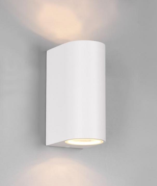 trio lighting lampada da parete roya trio lighting 204260231-esterno-biemissione-bianco - foto 2