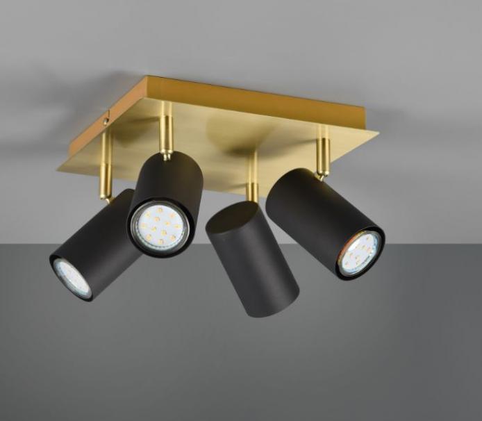 trio lighting plafoniera quadrata marley trio lighting 802430480-4x gu10 - foto 1