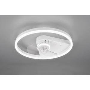 Borgholm plafoniera led bianco opaco con ventilatore e telecomando multifunzione r67083131