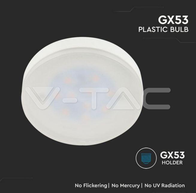 Lampadina led V-tac 6,4W GX53 6500K- VT-207 -224 - 21224 05