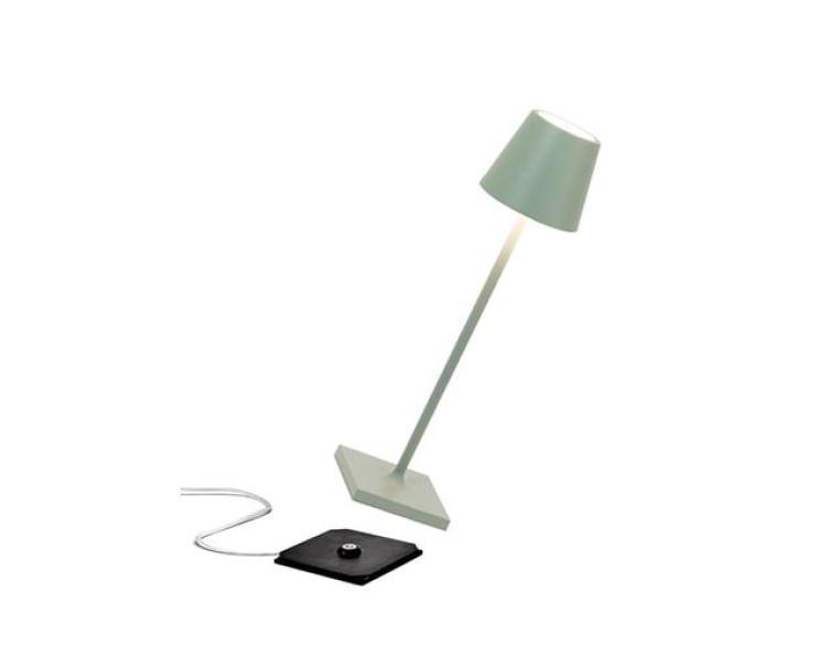 Lampada a led Poldina Zafferano Pro Micro -ricaricabile- salvia-LD0490G3 01