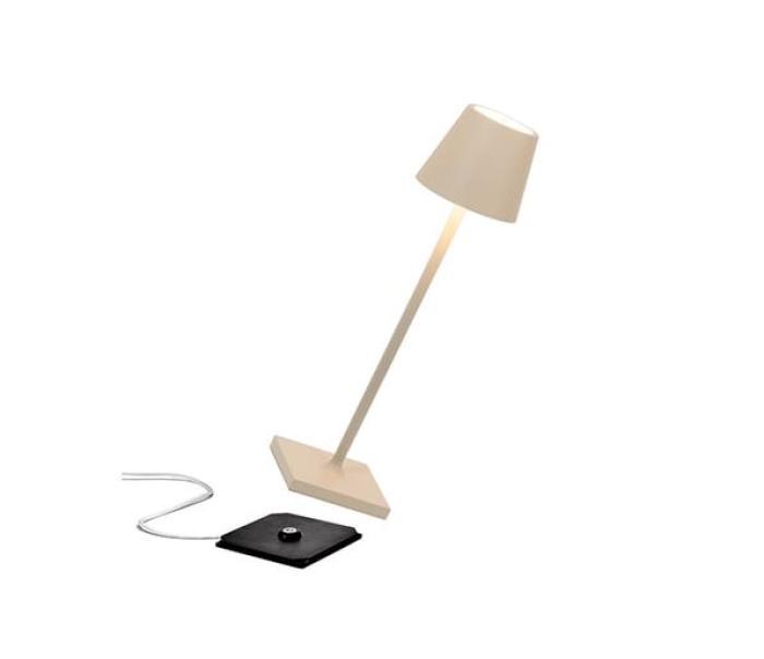 Lampada a led Poldina Zafferano Pro Micro-ricaricabile- sabbia - LD0490S3 01