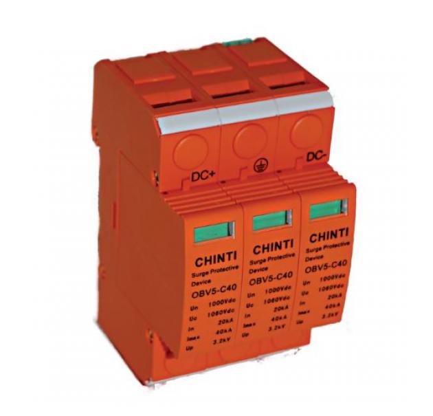 chint scaricatore modulare di sovratensione chint 80318-obv5-c40-500vdc-t2 500vdc - foto 1