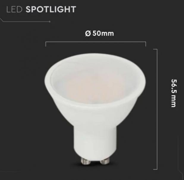 v-tac lampadina led spot v-tac 21203 vt-205-n - 4,5w gu10 6500k - foto 3