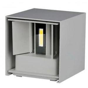 Lampada da parete led  218532 vt-759-12-n - ip65 11w 4000k-grigio