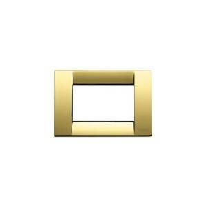 Placca 3 moduli colore oro serie idea 16733.32