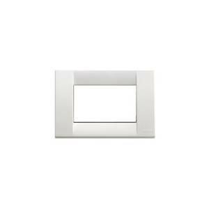 Placca 3 posti colore bianco brillante serie idea 16743.01