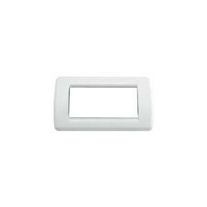 Placca 5 moduli rondo' bianco brillante serie idea 16765.01