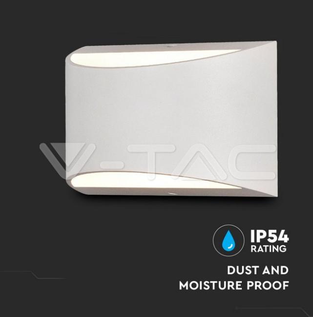 Lampada da parete led V-tac 10W 4000K bianco VT-815 8683 - 218683 02