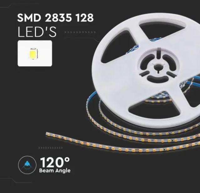 v-tac striscia led 24v v-tac 2906 vt-2835 128 -3000k 10w/m ip20 - foto 4