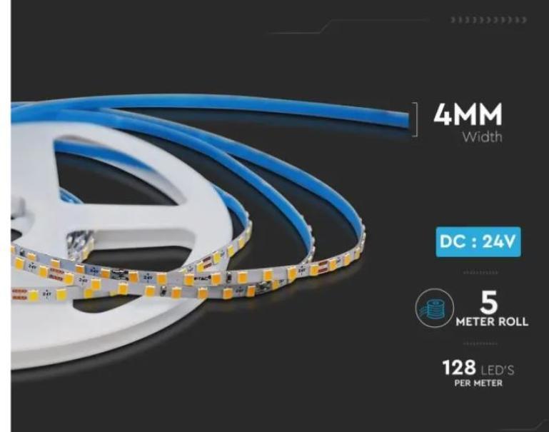 v-tac striscia led v-tac 2907 vt-2835 128 -24v 4000k ip20 - foto 3