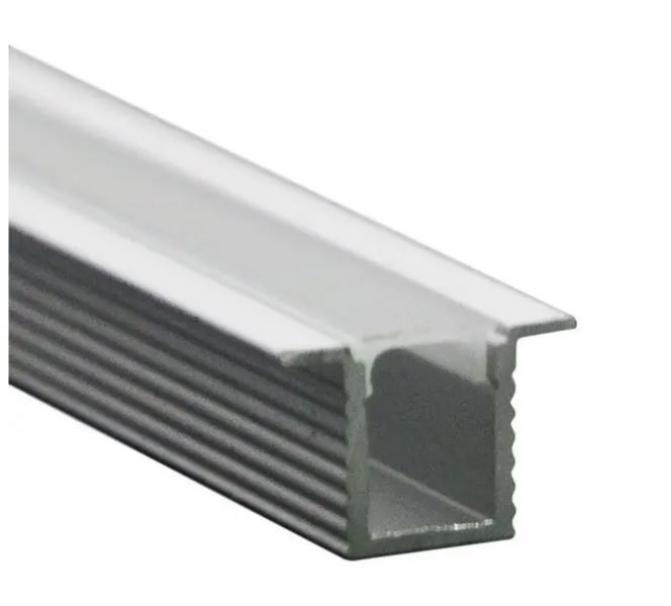 v-tac profilo alluminio per strisce led da incasso v-tac 2904 vt-8137- 2metri - foto 1