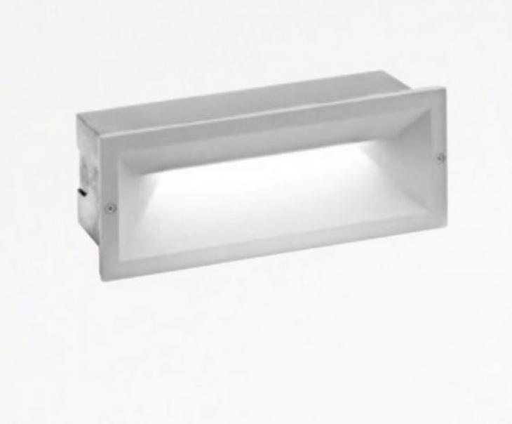 gea luce segnapasso da incasso led g.e.a.luce ges351- 13w 4000k-grigio metallizzato - foto 1