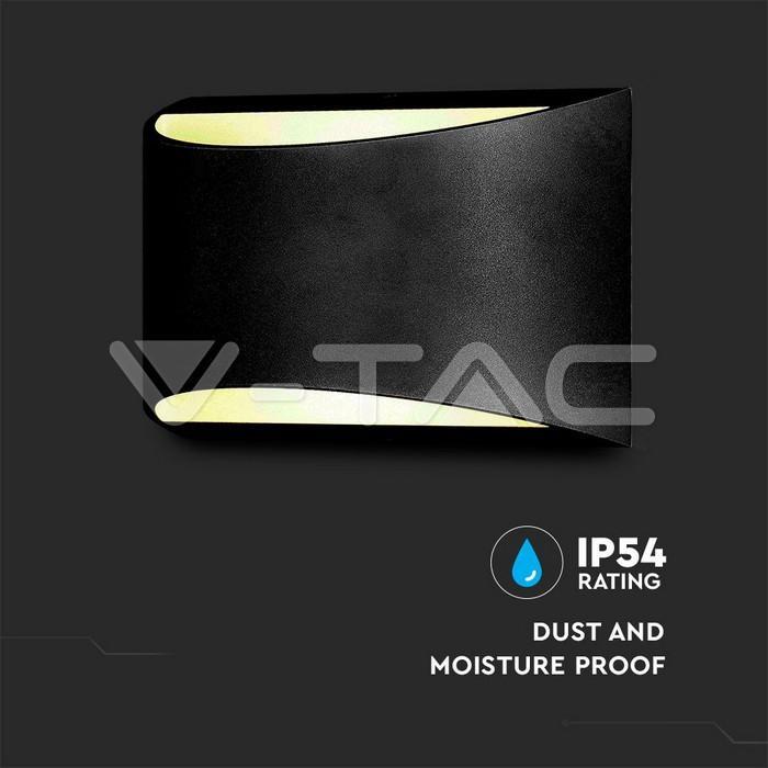 Lampada da parete led V-tac 9W 4000K IP54 VT-815-B-N - 8684 - 218684 02