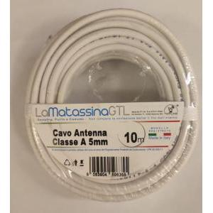 Cavo antenna  classe a 5mm 10 metri - mtvsata5bi10