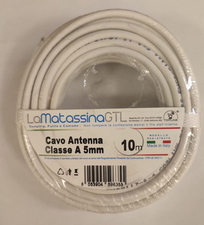 Cavo antenna Go-At Topline classe A 5mm 10 metri - MTVSATA5BI10 01