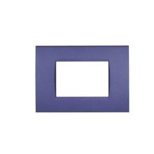 Placca tecnopolimero art compatibile con bticino livinglight lna4803cb 3moduli blu navy- 8003-10