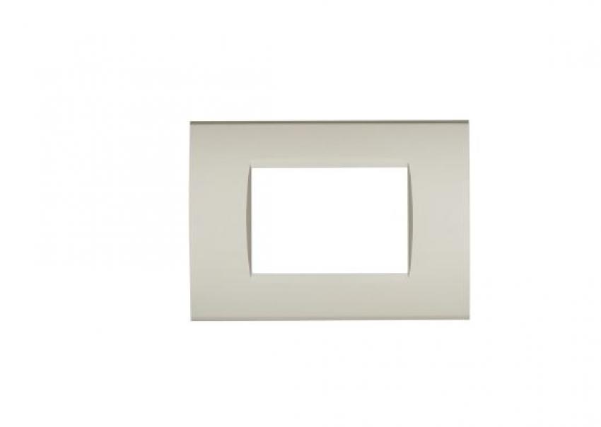 Placca tecnopolimero Art compatibile con Bticino Livinglight 3moduli champagne - 8003-11 01