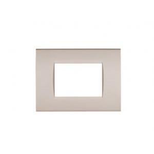 Placca tecnopolimero art compatibile con bticino livinglight 3moduli sabbia - 8003- 12