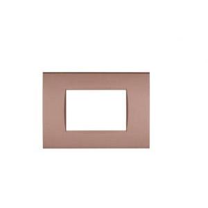 Placca tecnopolimero art compatibile con bticino livinglight lna4803bz 3moduli bronzo - 8003- 14