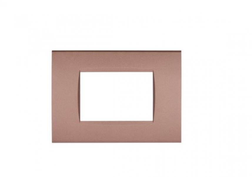 Placca tecnopolimero Art compatibile con Bticino Livinglight LNA4803BZ 3moduli bronzo - 8003- 14 01