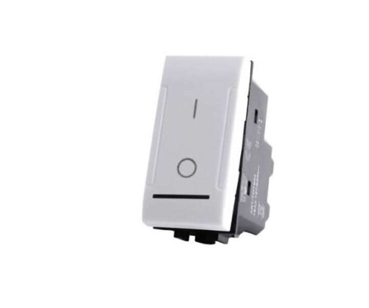 Interruttore bipolare 01 Art compatibile con Bticino Livinglight N4002N 16A bianco -802B 01