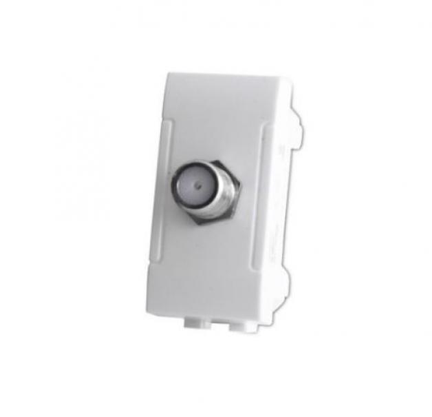 Presa sat femmina diretta Art compatibile con Bticino Livinglight LN4202F bianco - 825B 01