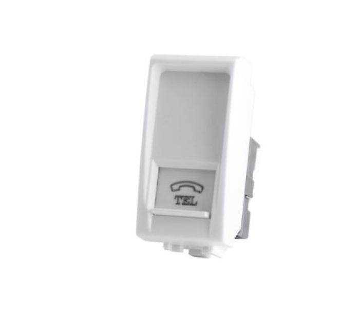 Presa telefono Art compatibile con Bticino Livinglight N4258/11N bianco -828B 01