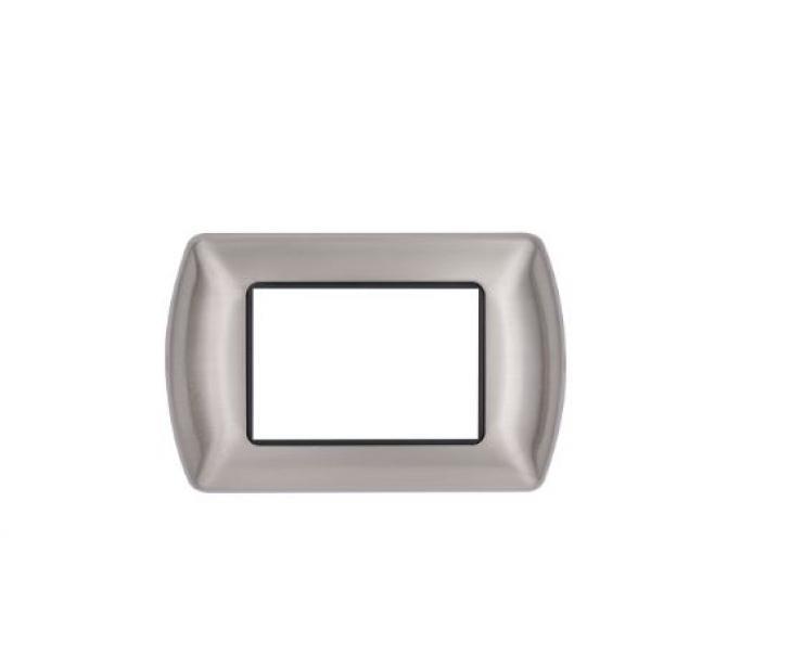 Placca metallo Art compatibile Bticino Livinglight 3moduli champagne - 8803-08 01