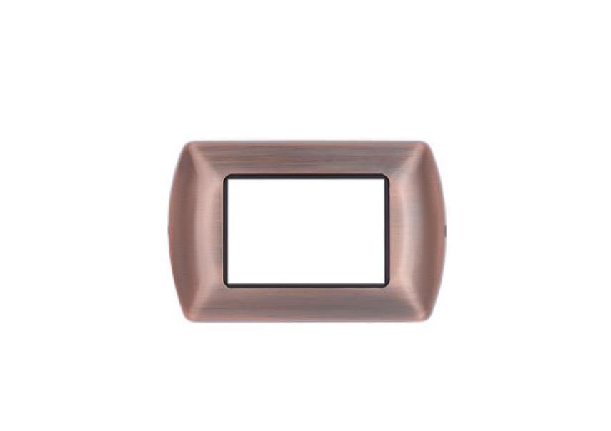 Placca metallo Art Compatibile con Bticino Livinglight 3moduli rame - 8803-10 01