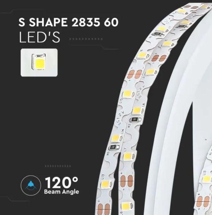 Striscia led V-tac 4000K IP20 12V 4,2W/m - VT-2835 -2560 -212560 02