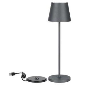 Lampada da tavolo led  7653 vt-7522- 2w 3000k ip54-grigio