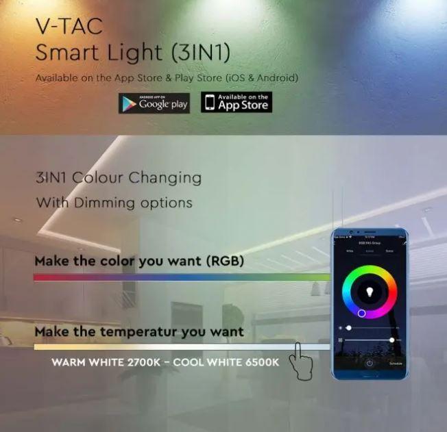 v-tac controller wifi v-tac  2900 vt-2429 -con telecomando-3in1+rgb - foto 2