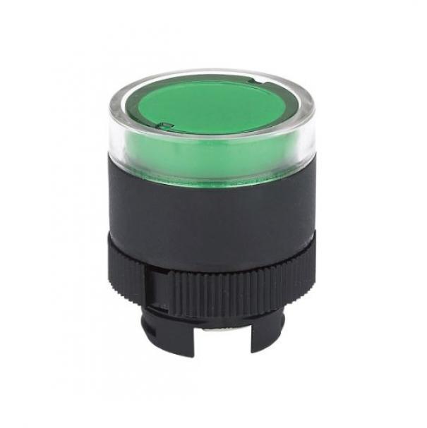 chint pulsante plastico chint np2-ew33 574206 -rasato luminoso-verde-ad impulso - foto 1